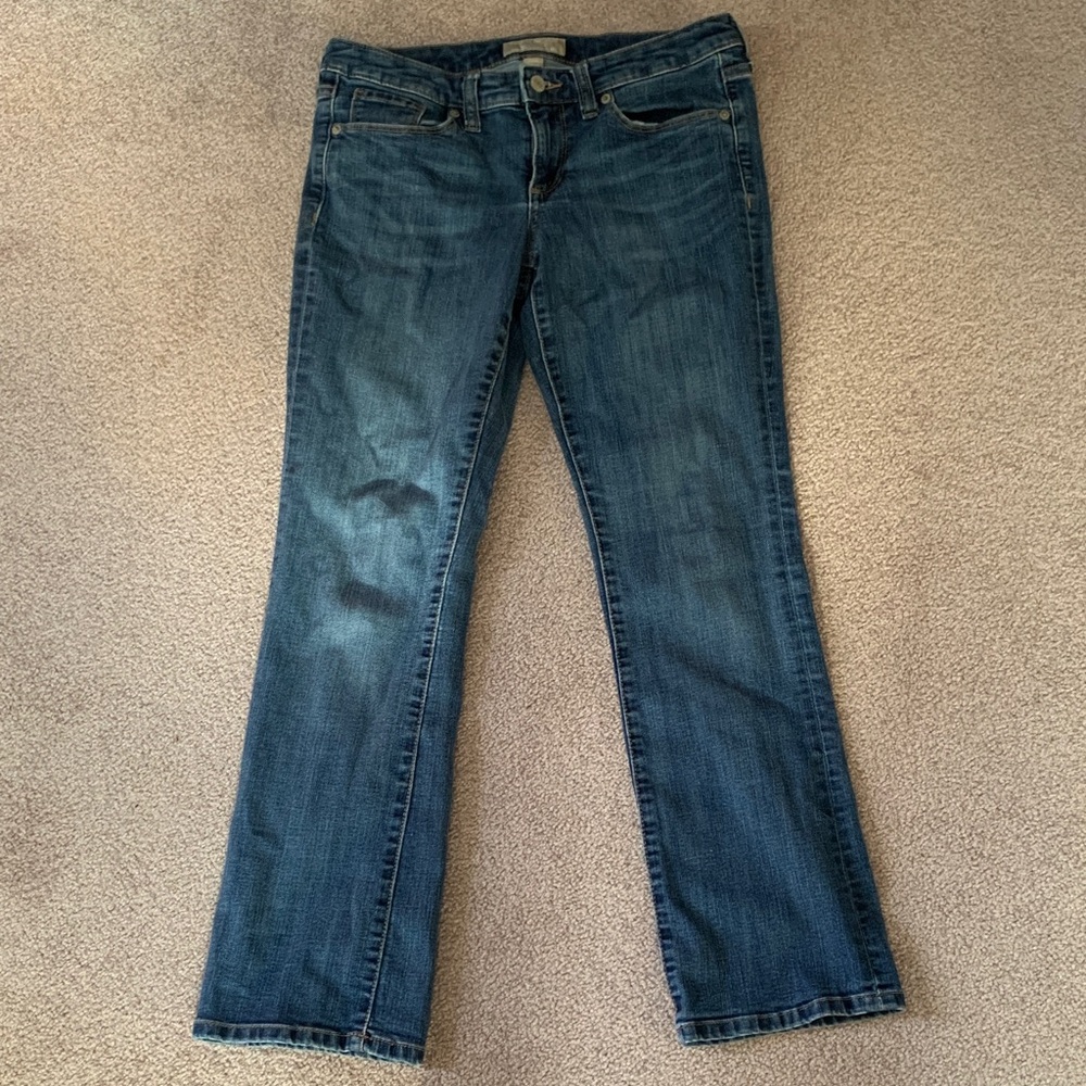 Banana Republic Women's Straight Leg Jeans in Deep Blue